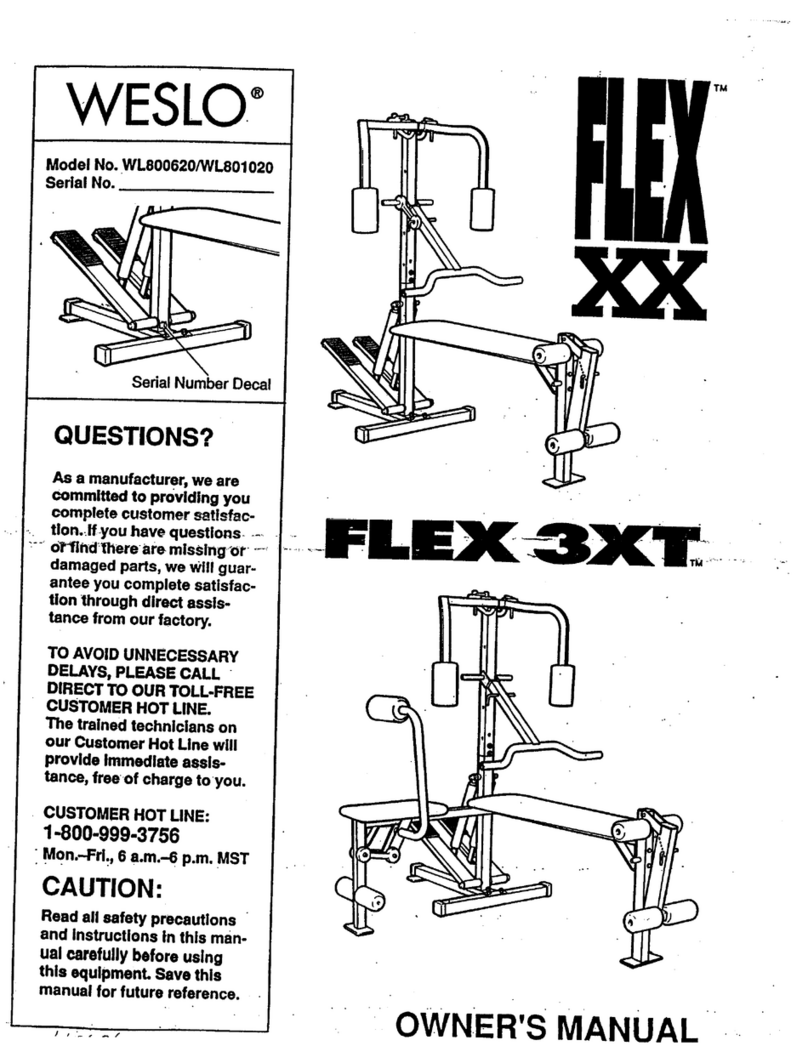 Weslo Cadence Flex 3xt Treadmill manual