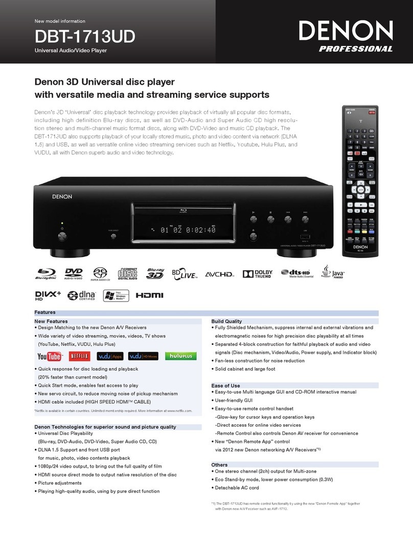 Denon DBT-1713UD specification