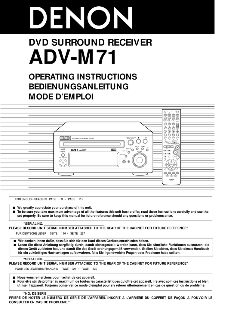 Denon ADV-M71 User manual