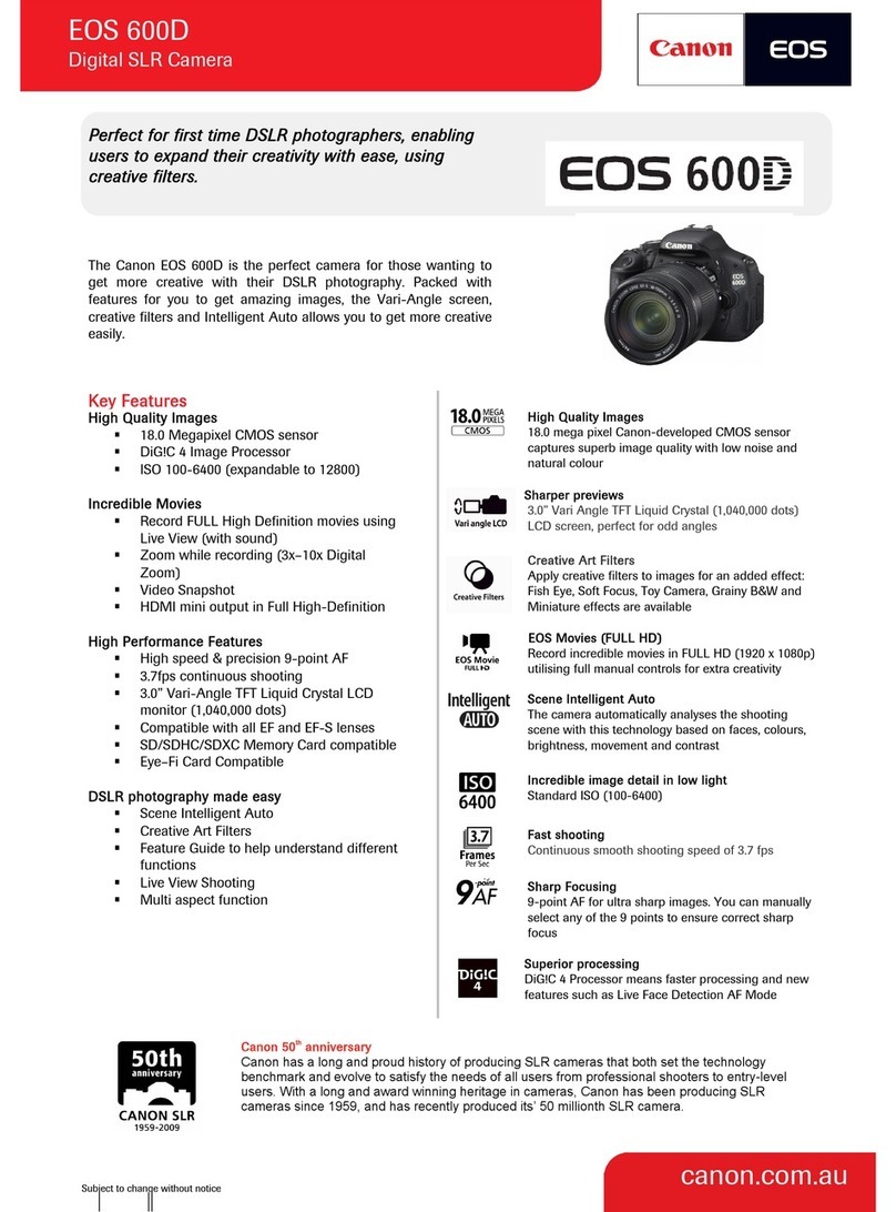 Canon EOS 600D User manual