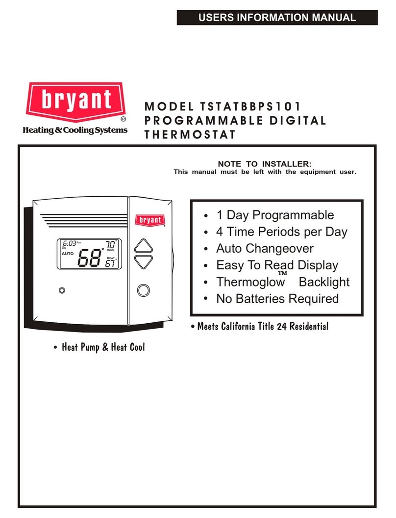 Bryant TSTATBBPS101 Guide Bryant TSTATBBPS101 Guide