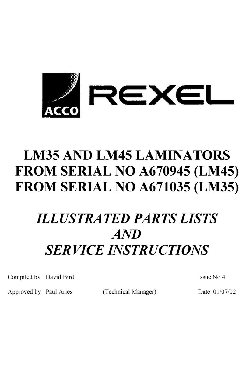 Rexel LM35 Service instructions