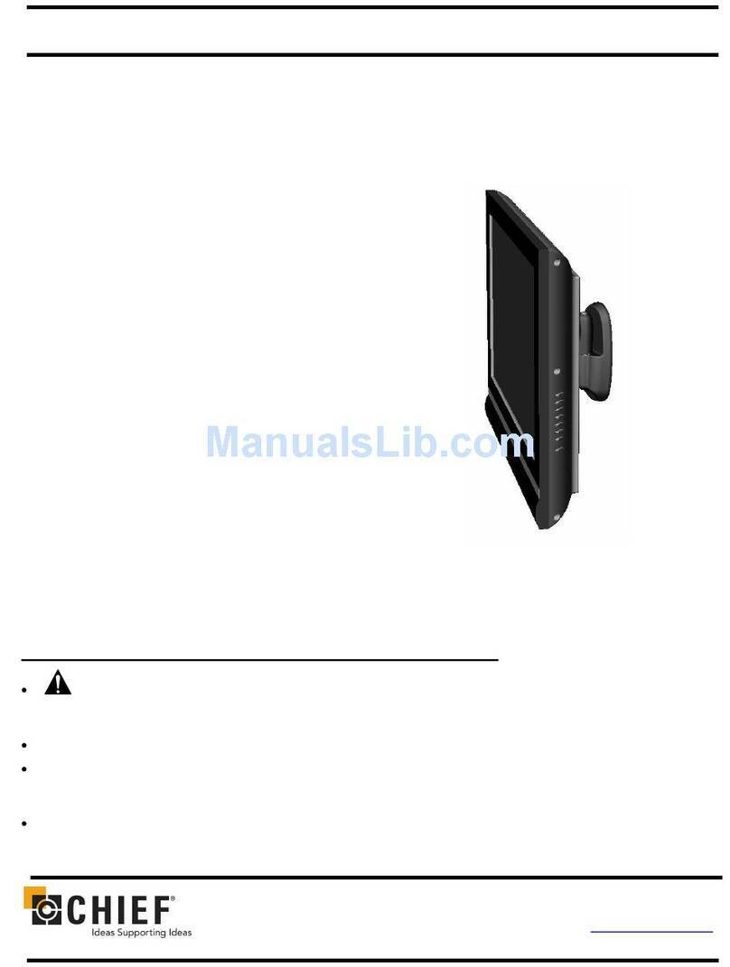 CHIEF JWP-V installation instructions