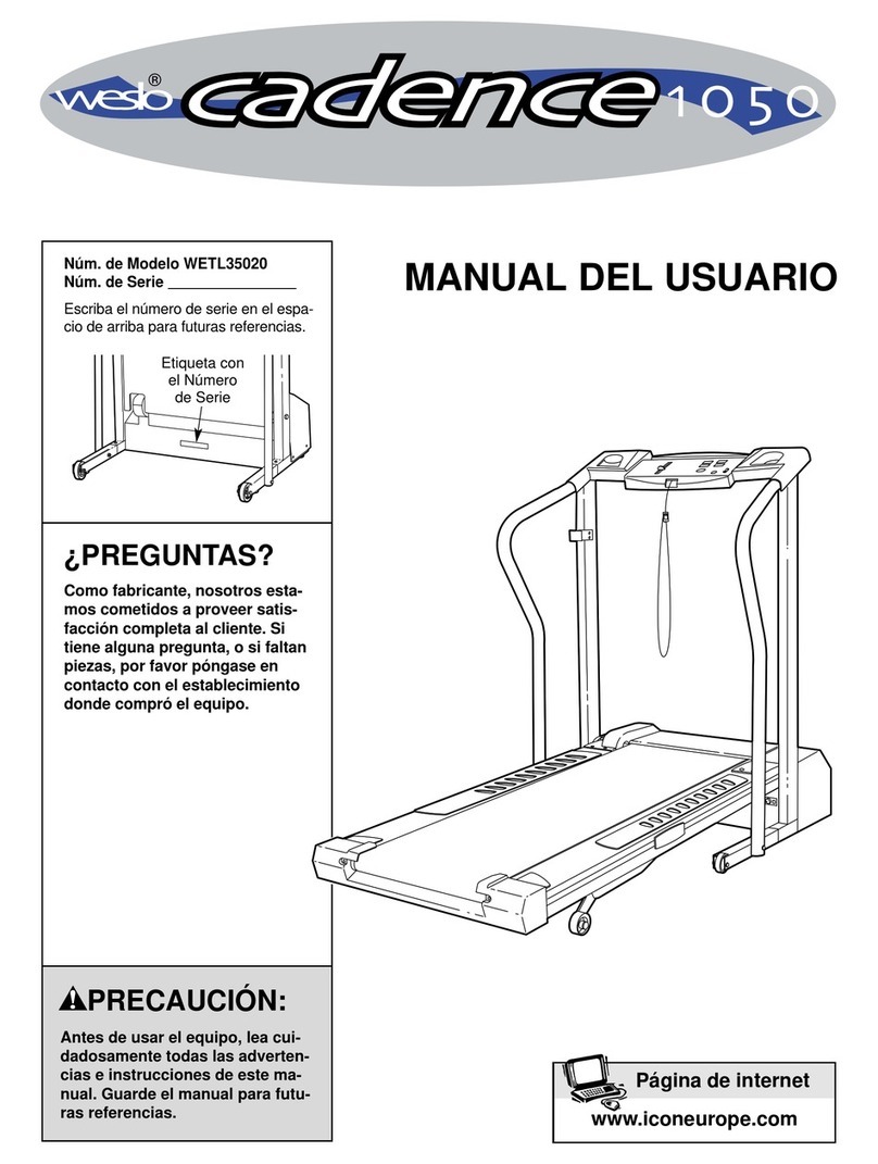 Weslo Cadence 1050 Manual Del Usuario Weslo Cadence 1050 Manual Del Usuario