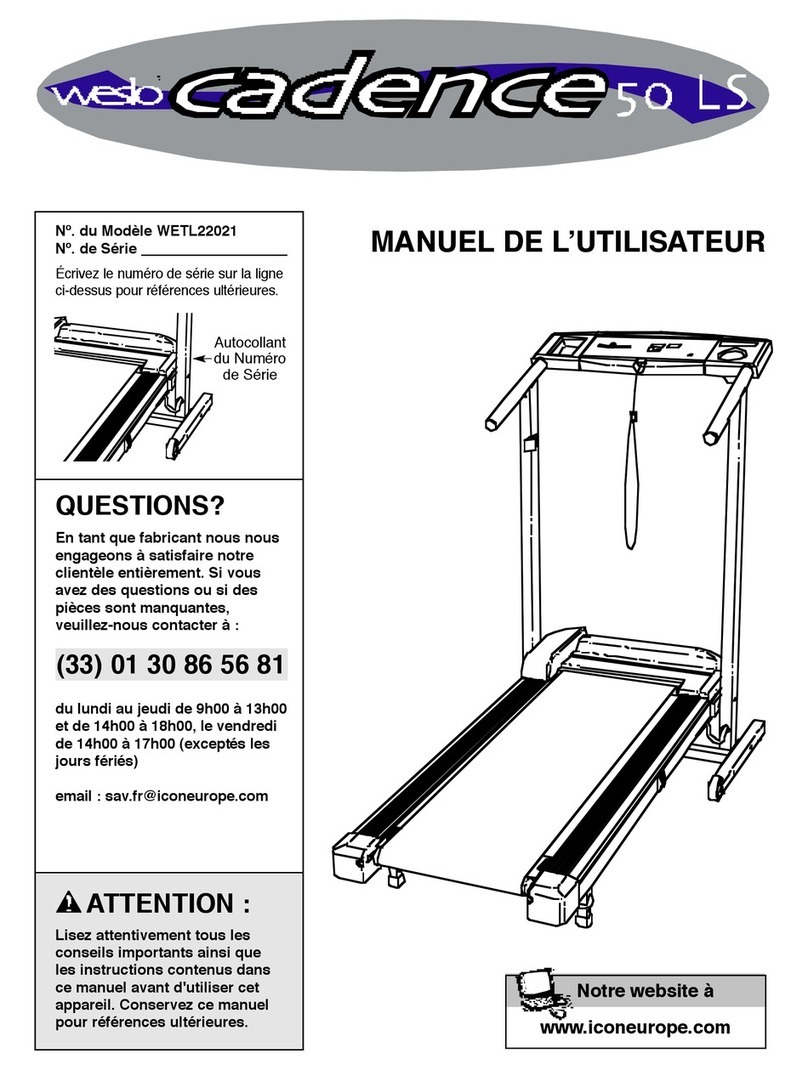 Weslo Cadence 50 Ls User manual