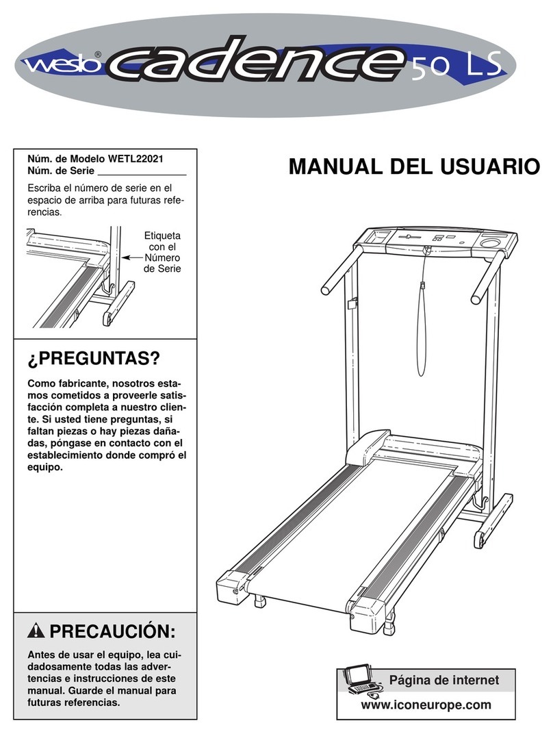 Weslo Cadence 50 Ls User guide