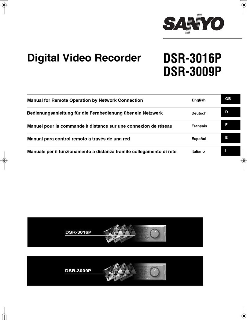 Sanyo DSR-3016P User manual