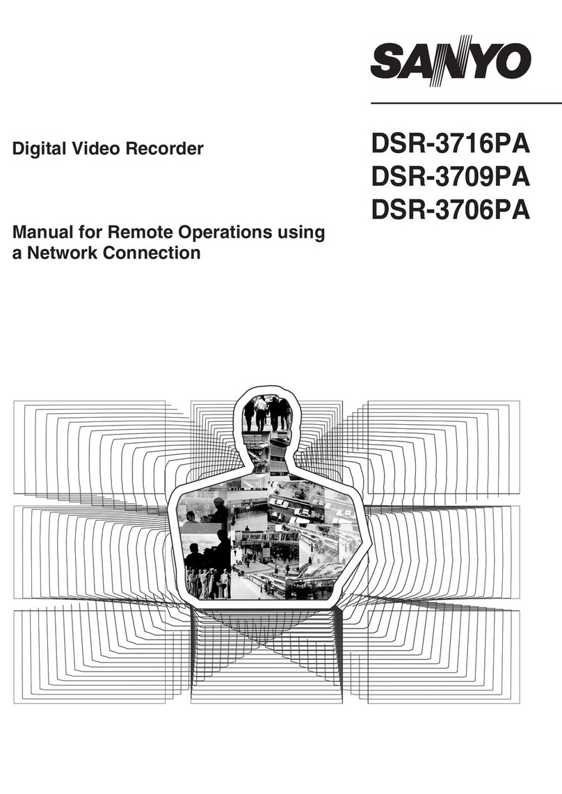 Sanyo DSR-3716PA User manual Sanyo DSR-3716PA User manual