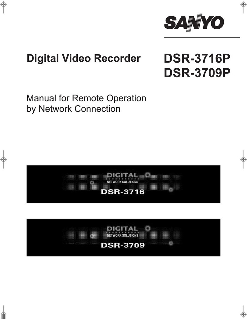 Sanyo DSR-3709P User manual