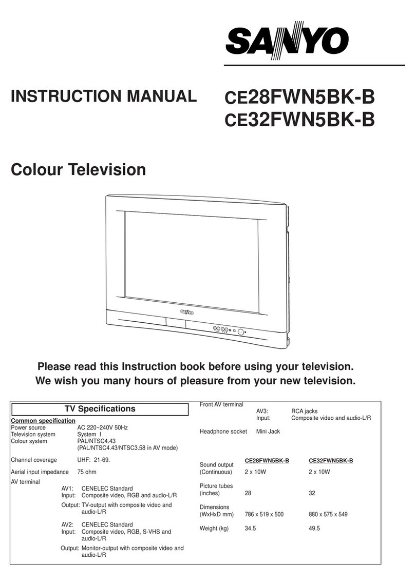 Sanyo CE28FWN5BK-B User manual Sanyo CE28FWN5BK-B User manual
