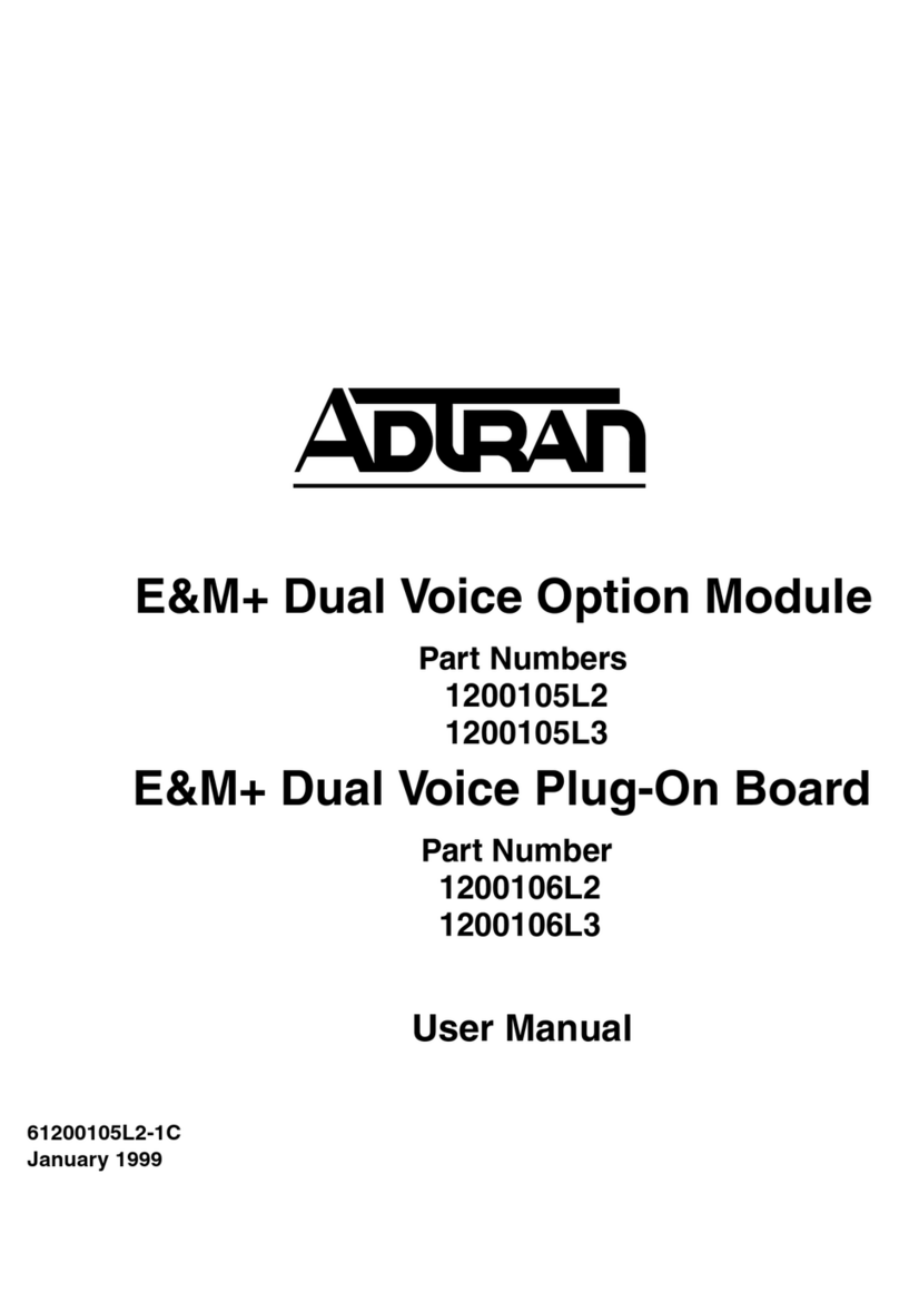 ADTRAN 1200105L2 user manual