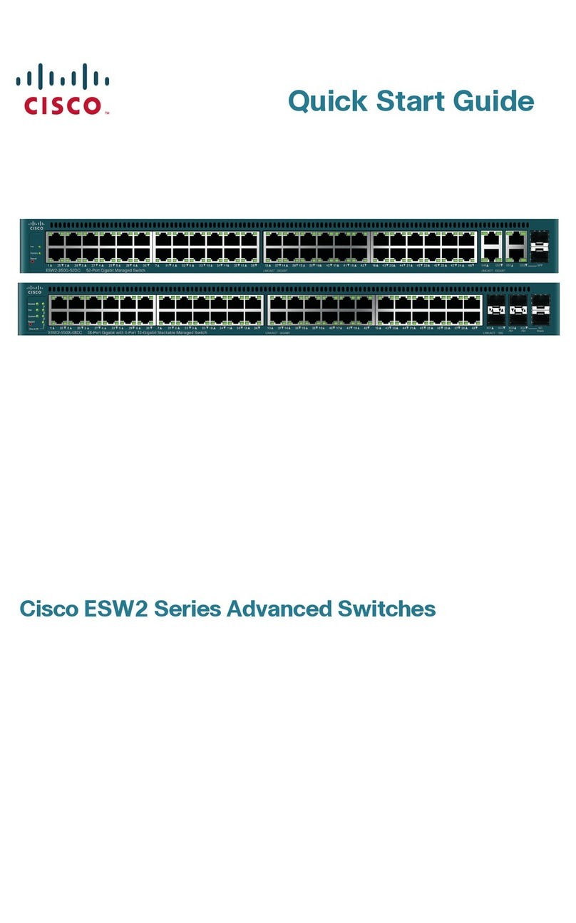 Cisco ESW2 Series User manual Cisco ESW2 Series User manual