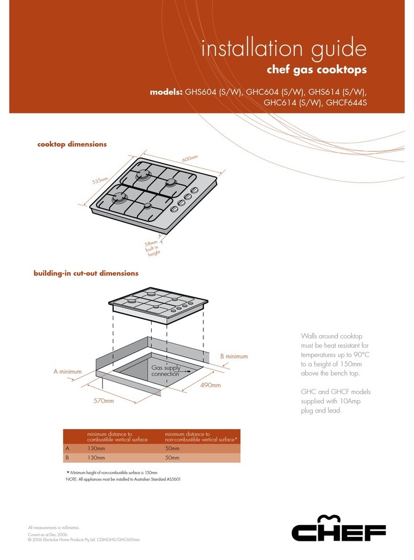Chef GHS604 (S/W) installation guide