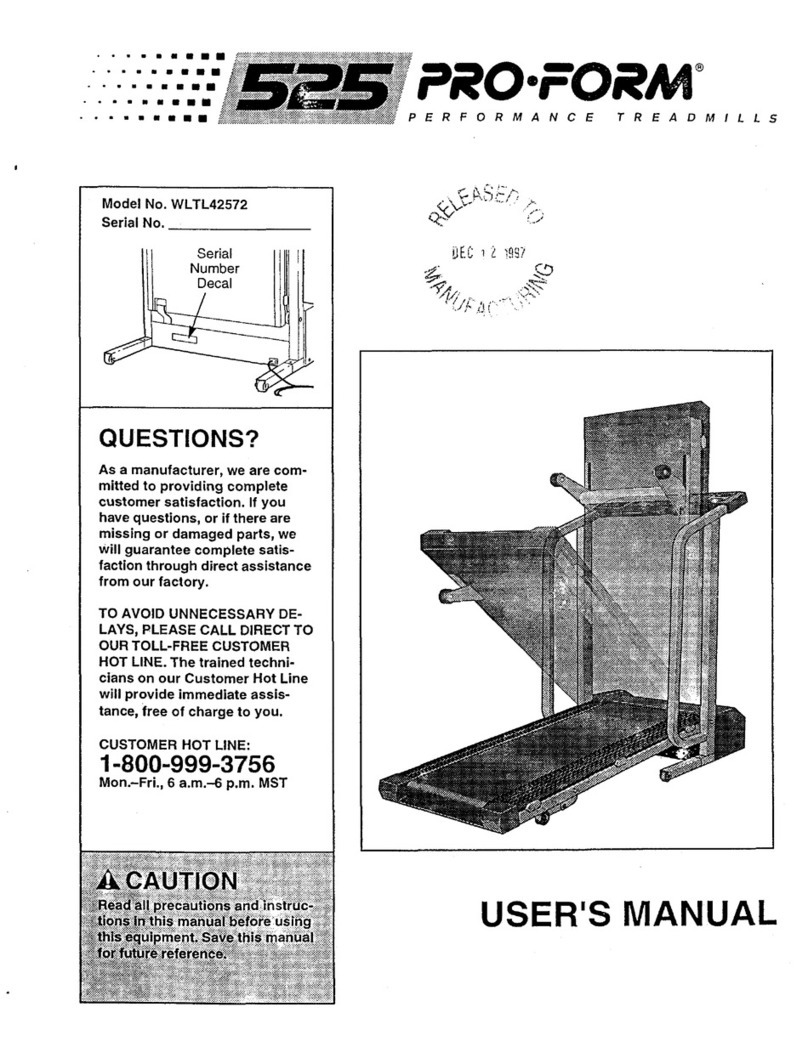 Pro-Form CADENCE LX25 User manual