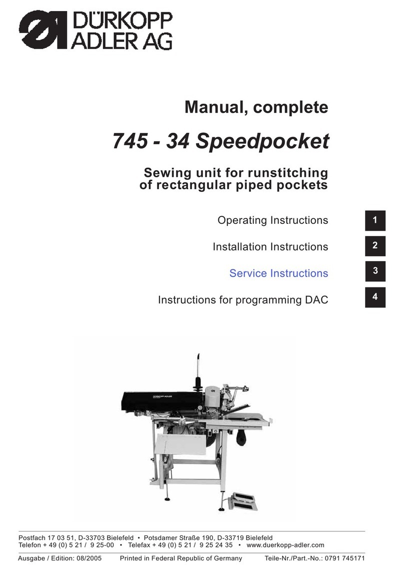 DURKOPP ADLER 745-34 - user manual