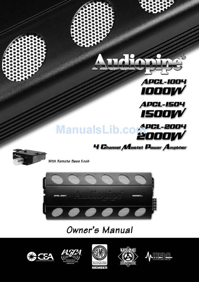 Audiopipe APCL-1004 User manual Audiopipe APCL-1004 User manual