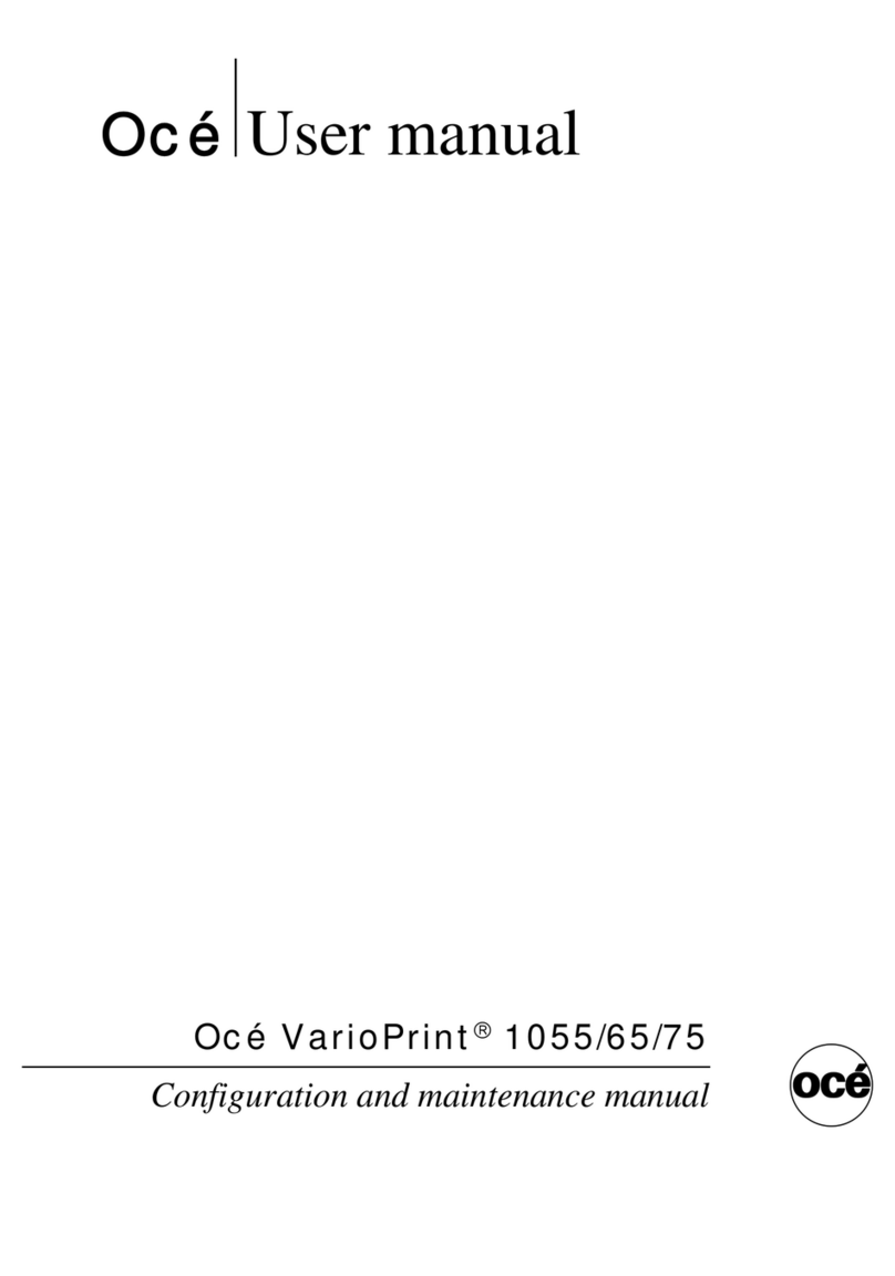 Oce VarioPrint 1055 Configuration and maintenance manual