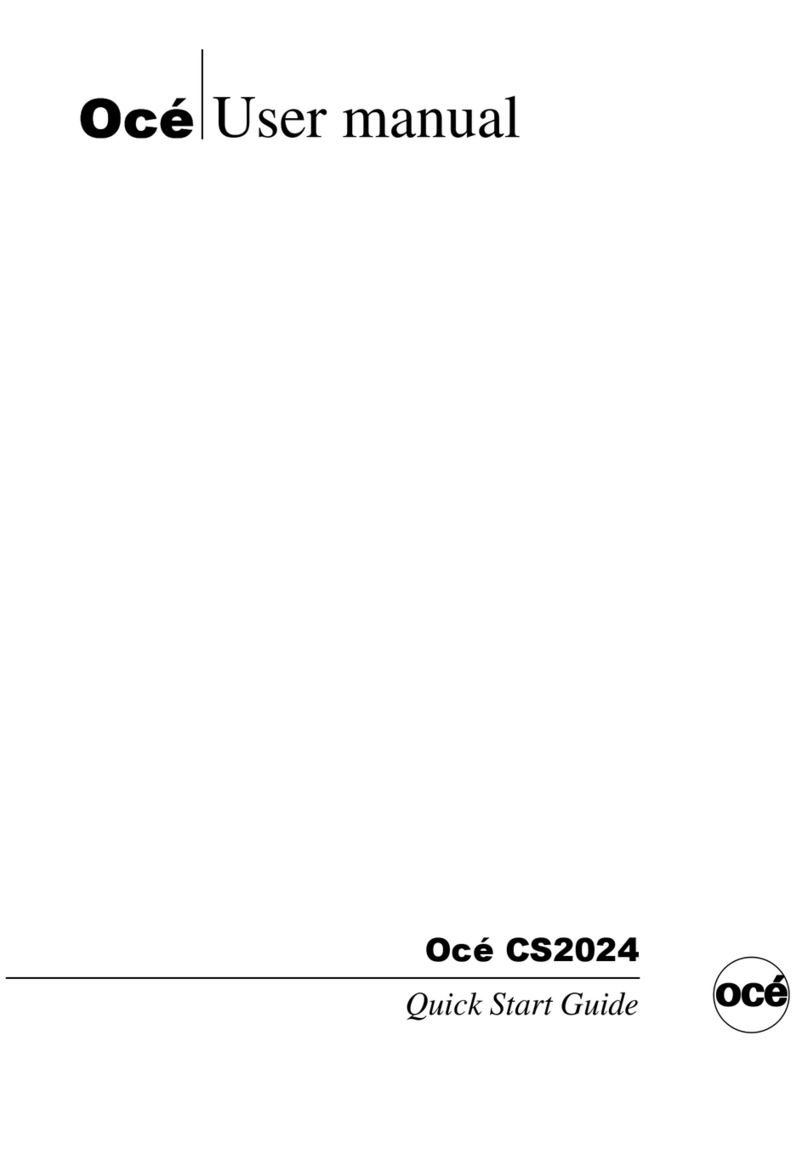 Oce CS2024 User manual