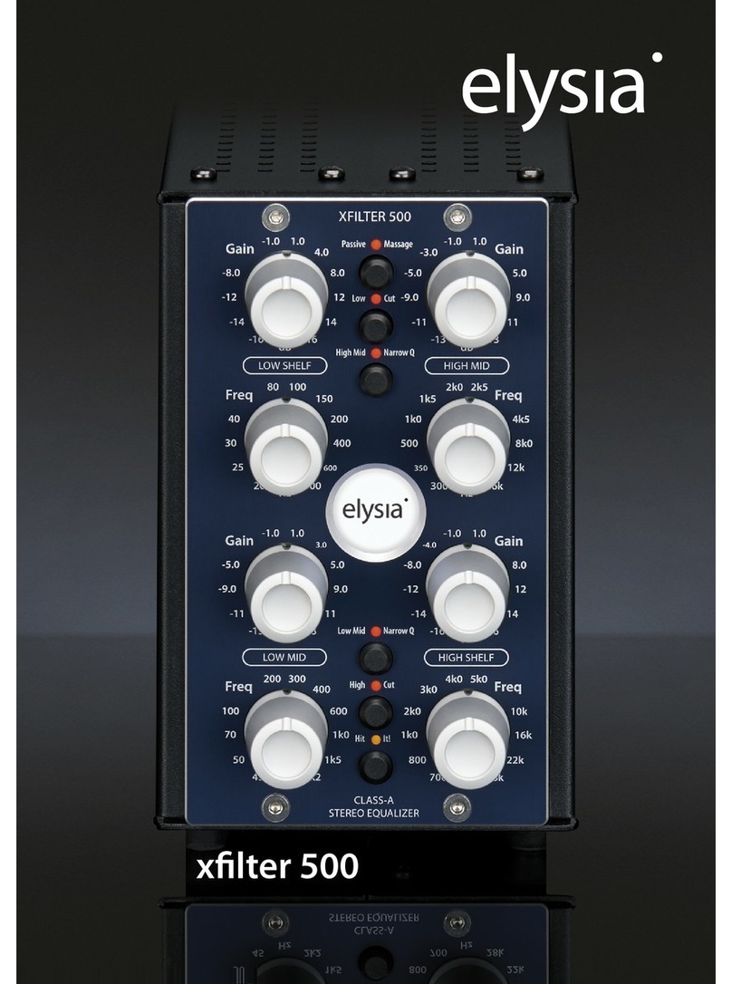elysia xfilter 500 User manual