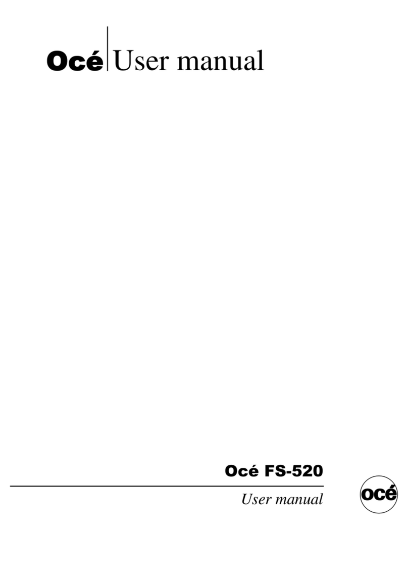 Oce FS-520 user manual