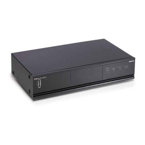 Bosch Plena Power Amplifier Installation and user instructions