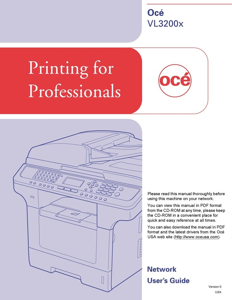 Oce VL3200x User manual
