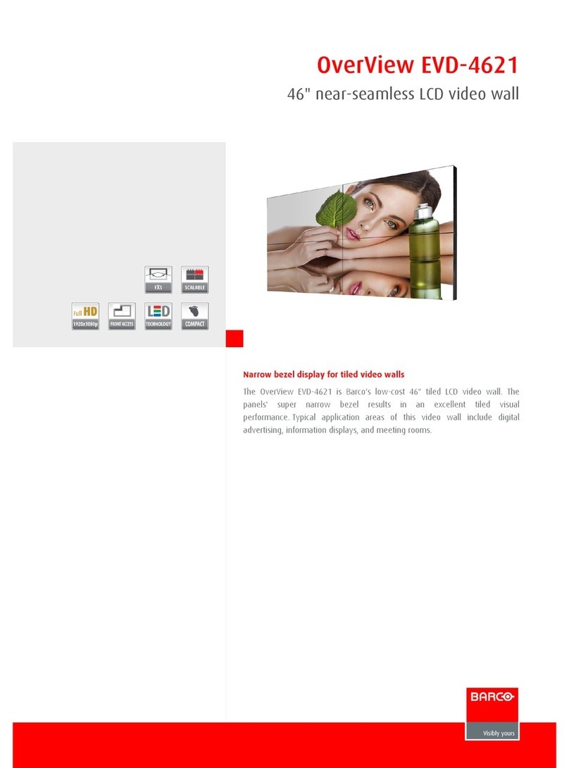 Barco OverView EVD­4621 Owner's manual