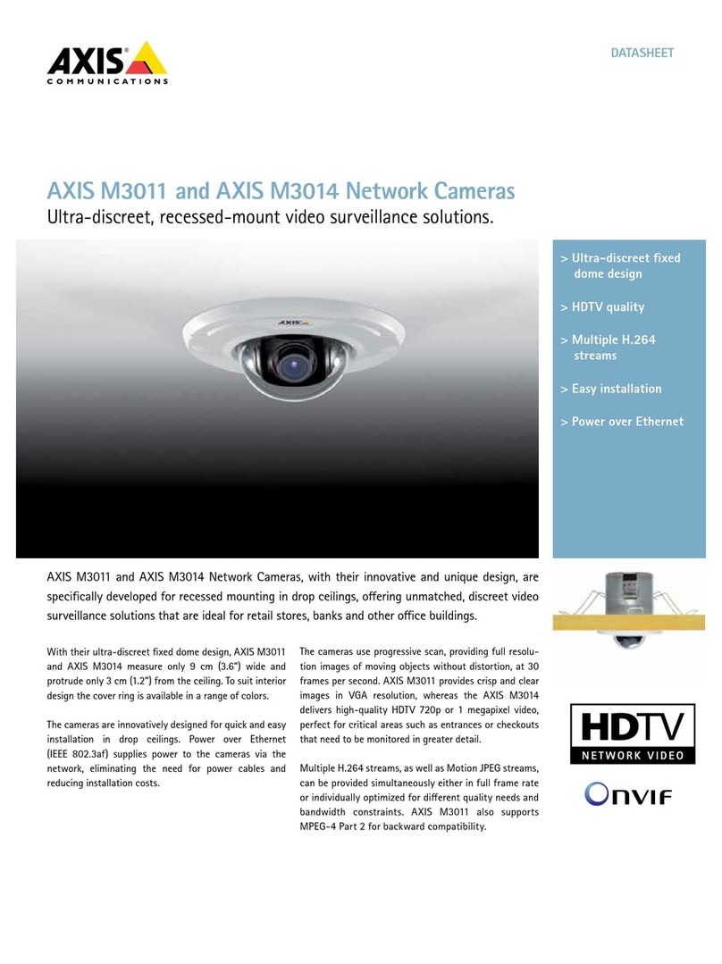 Axis M3011 User manual