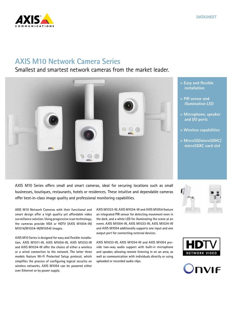 Axis M10 Series datasheet