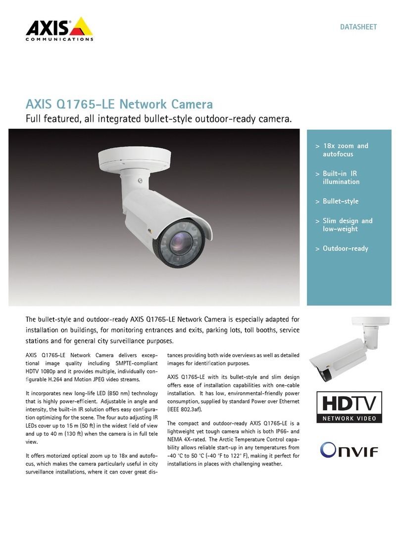 Axis Q1765-LE PT datasheet
