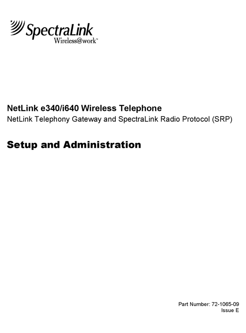 SpectraLink NetLink e340 Setup and administration guide