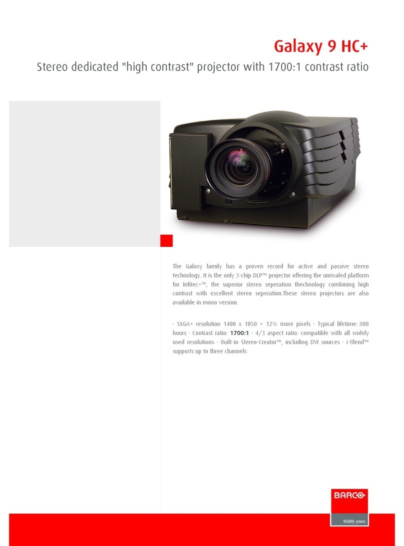 Barco Galaxy 9 HC+ Owner's manual