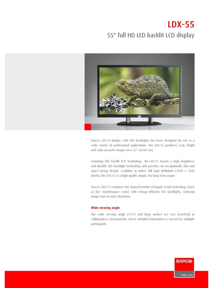 Barco LDX­-55 Owner's manual