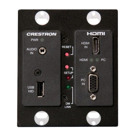 Crestron DigitalMedia DM-TX-200-2G Operations & installation guide