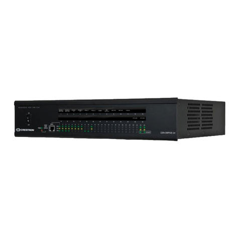 Crestron CEN-SWPOE-24 Operation guide