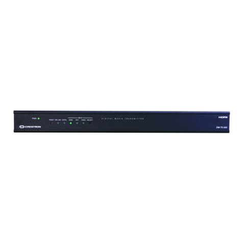Crestron DigitalMedia DM-TX-300N Operation guide