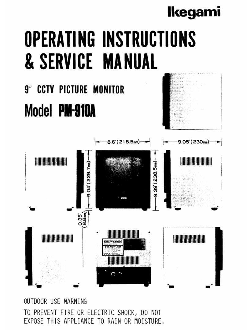 Ikegami PM-910A Troubleshooting guide