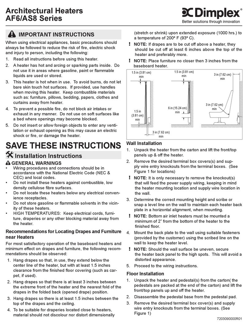 Dimplex AF6 Series User manual