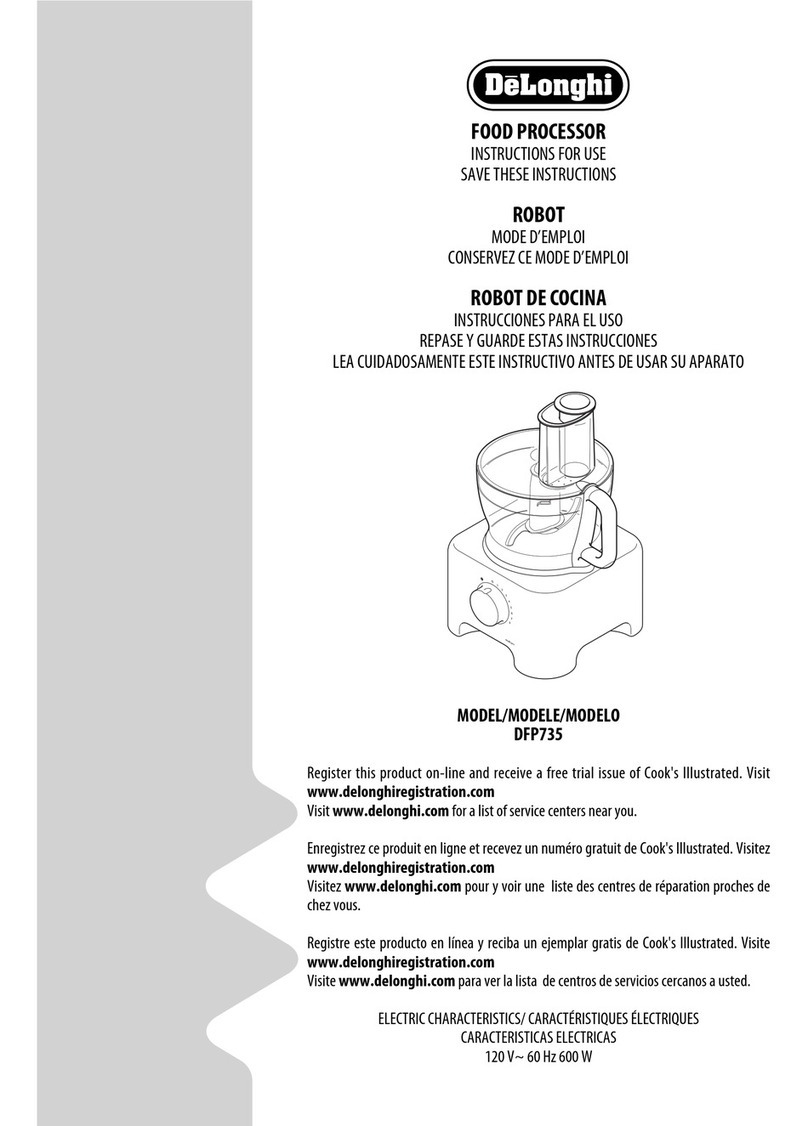 DeLonghi DFP735 User manual