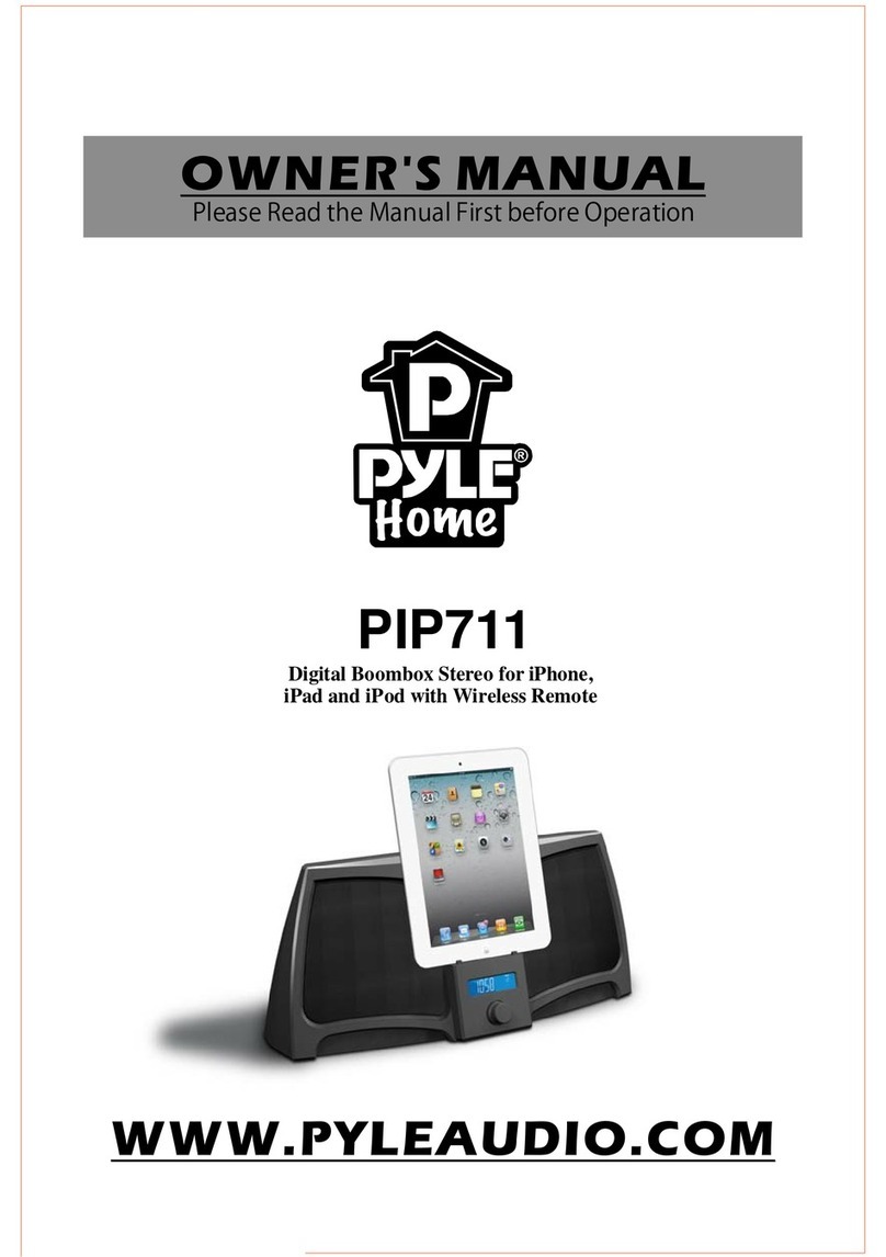 Pyle PIP711 owner's manual