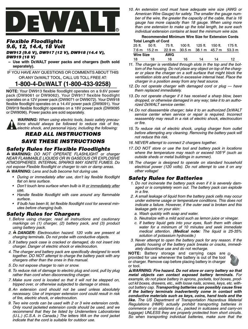 DeWalt DW919 instruction manual