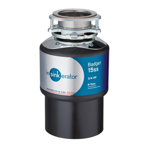 InSinkErator Badger 15ss User manual InSinkErator Badger 15ss User manual