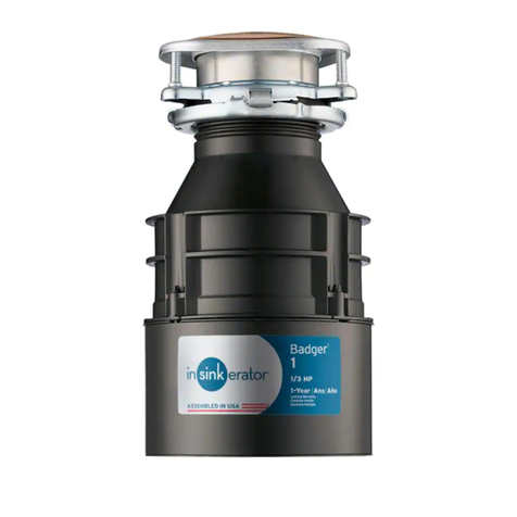 InSinkErator Badger 1 User manual