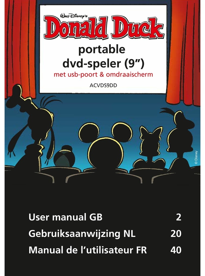 Akai Walt Disney's Donald Duck ACVDS9DD User manual