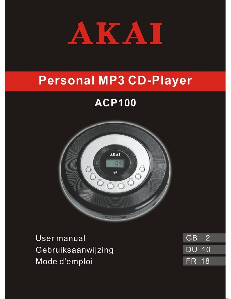 Akai ACP100 user manual