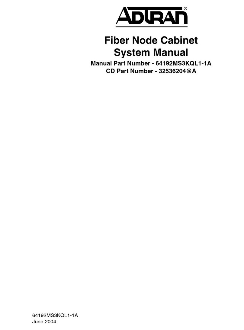 ADTRAN Total Access Fiber Node Cabinet User guide