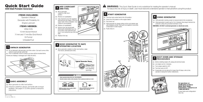 Homelite HG5000 Series User manual
