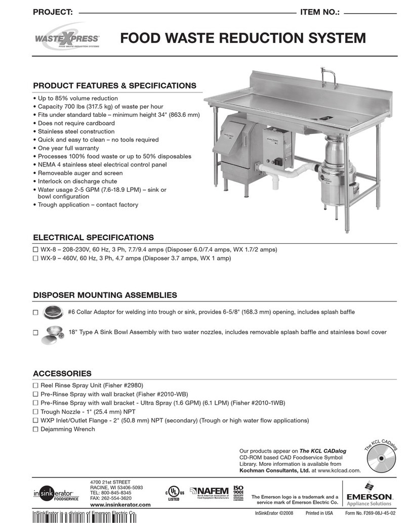 InSinkErator Model WX-300 Brochure & specs InSinkErator Model WX-300 Brochure & specs