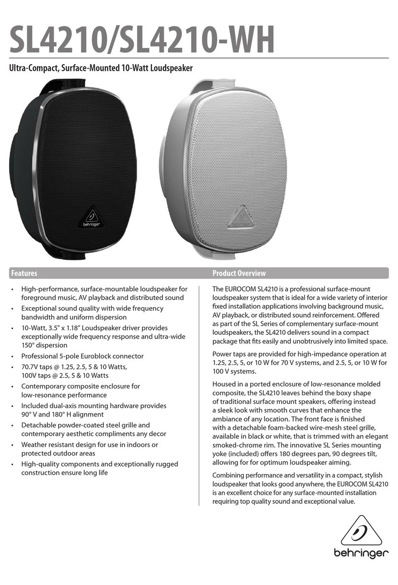 Behringer SL4210 specification