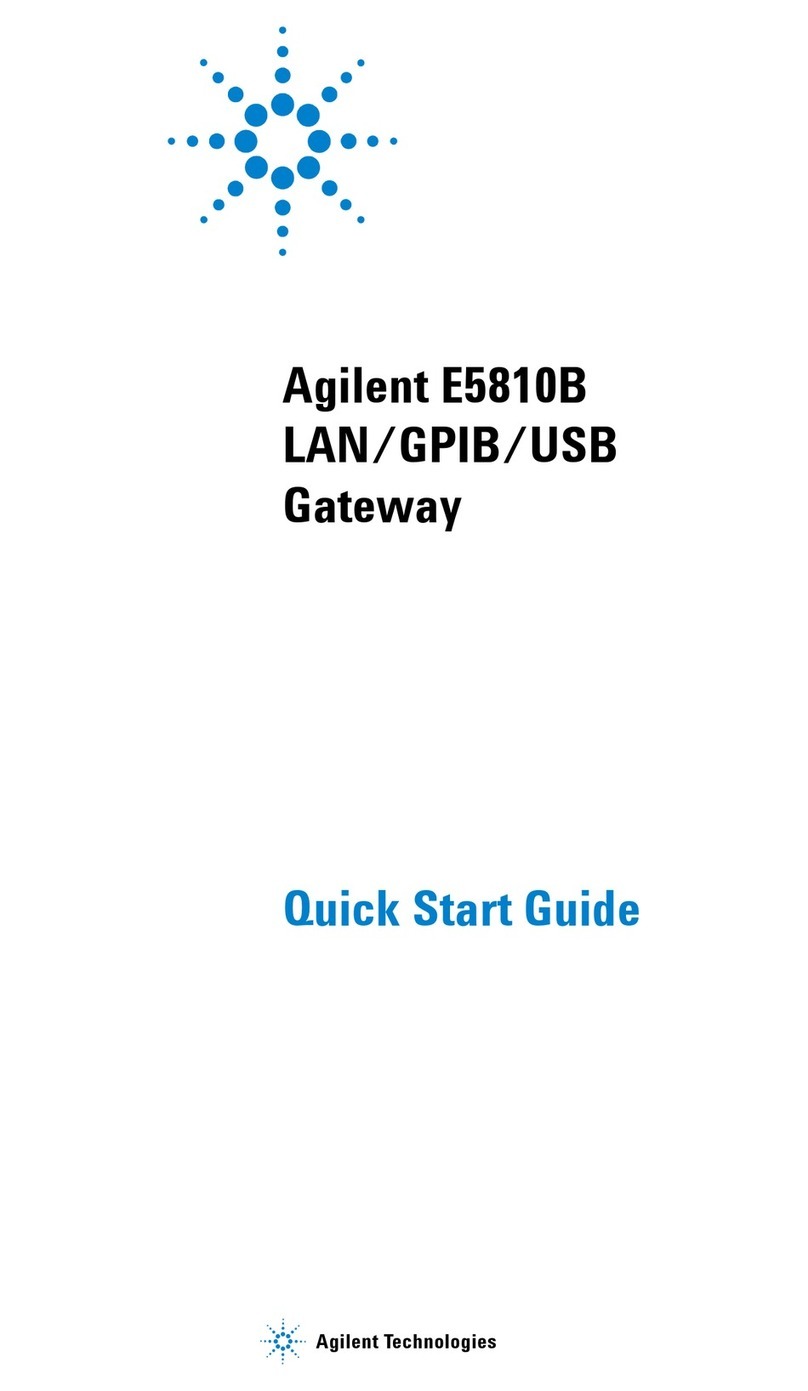 Agilent Technologies E5810B quick start guide